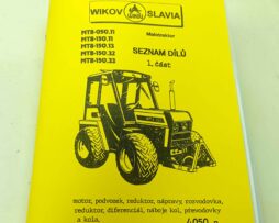 Slavia Wikov Malotraktor MT8-050.11, MT8-150.11, MT8-150.13, MT8-150.32, MT8-150.33 - Seznam dílů 1.část Reprint.