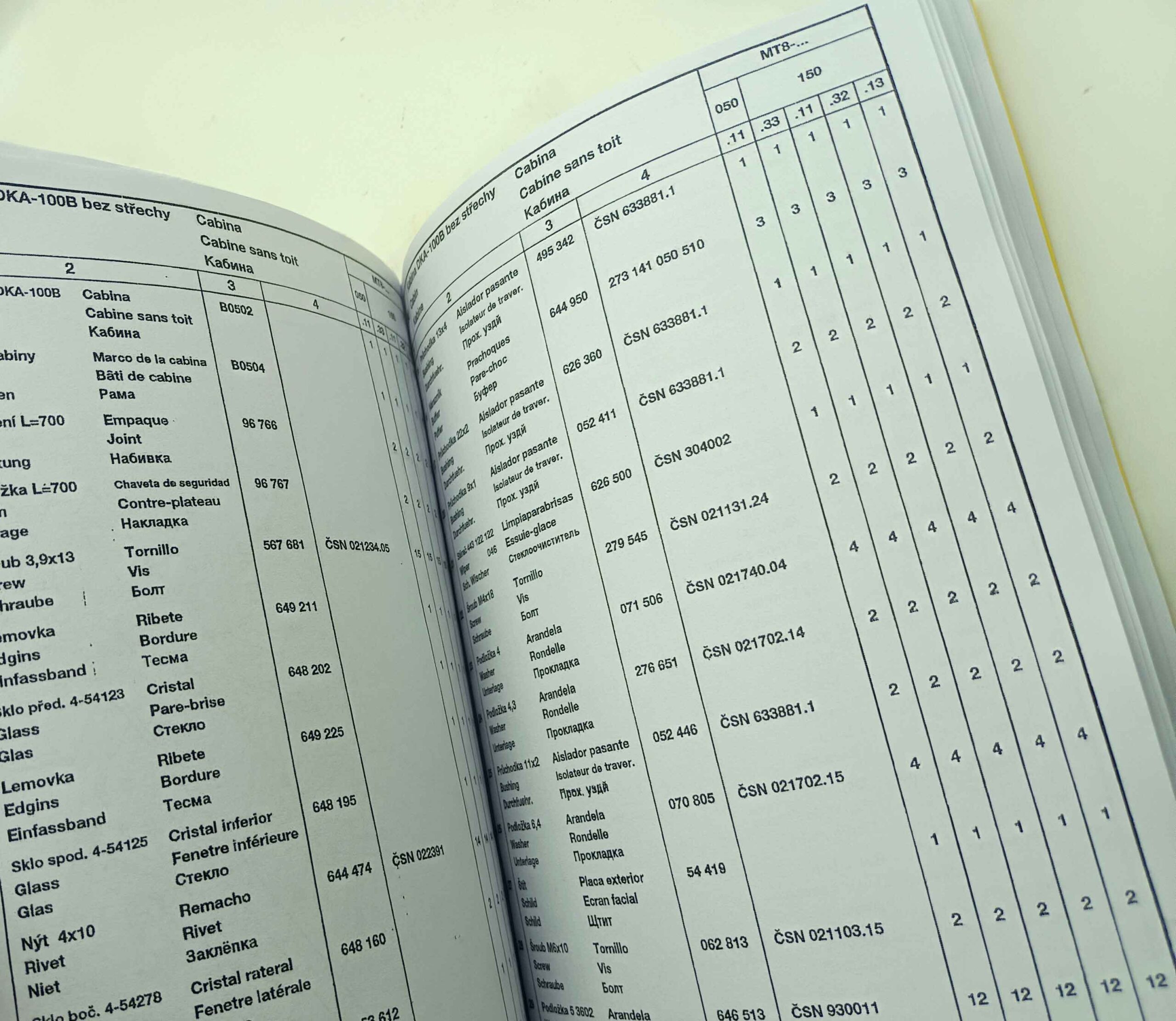 Slavia Wikov Malotraktor MT8-050.11, MT8-150.11, MT8-150.13, MT8-150.32, MT8-150.33 - Seznam dílů 2.část Reprint - Image 10