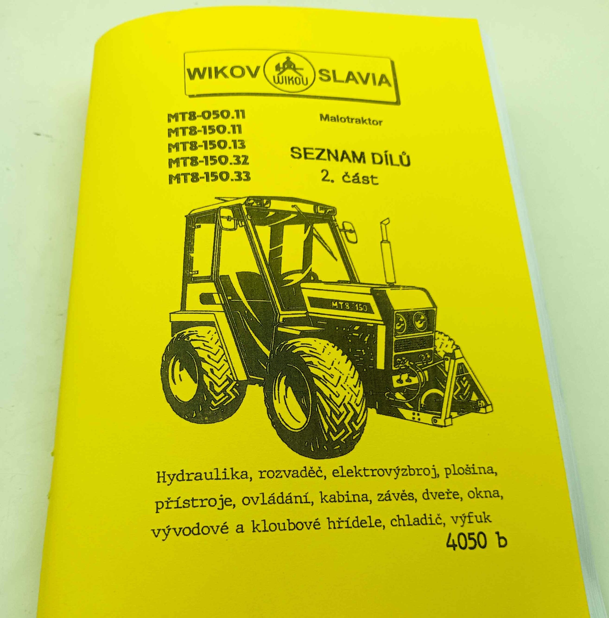Slavia Wikov Malotraktor MT8-050.11, MT8-150.11, MT8-150.13, MT8-150.32, MT8-150.33 - Seznam dílů 2.část Reprint - Image 8