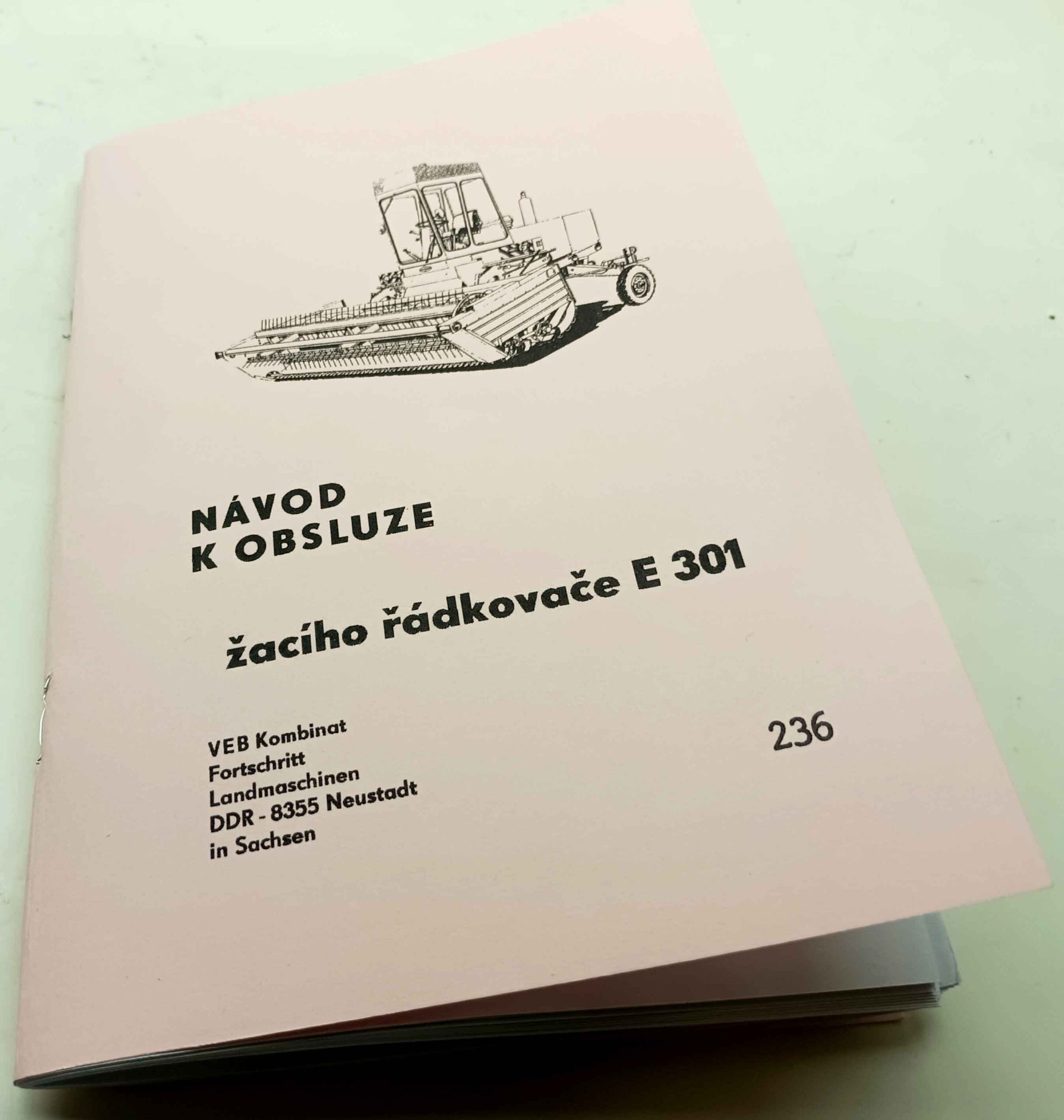 Žací řádkovač E 301 Fortschritt - Návod k obsluze reprint. - Image 8
