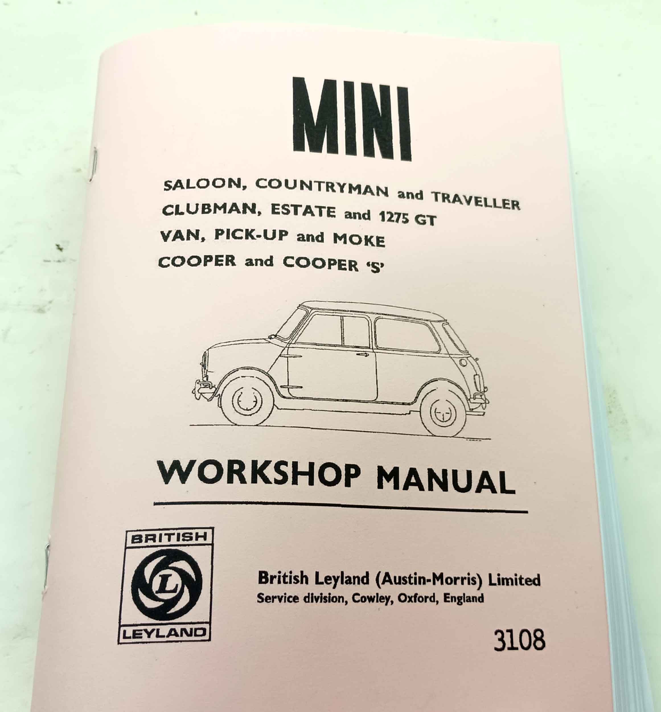 Mini Cooper - British Leyland 6 edice z roku 1971- Workshop Manual reprint - Image 8