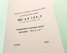 ČKD jeřáb AD 160.2 na Tatře 148 - Dodatek ke katalogu náhradních díů. Reprint.
