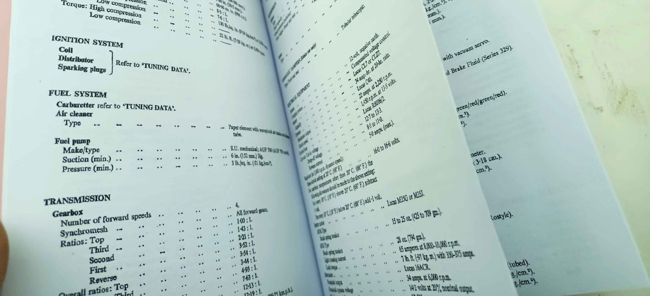 Mini Cooper - British Leyland General Data, Engine tuning Data Service Tool reprint. - Image 6