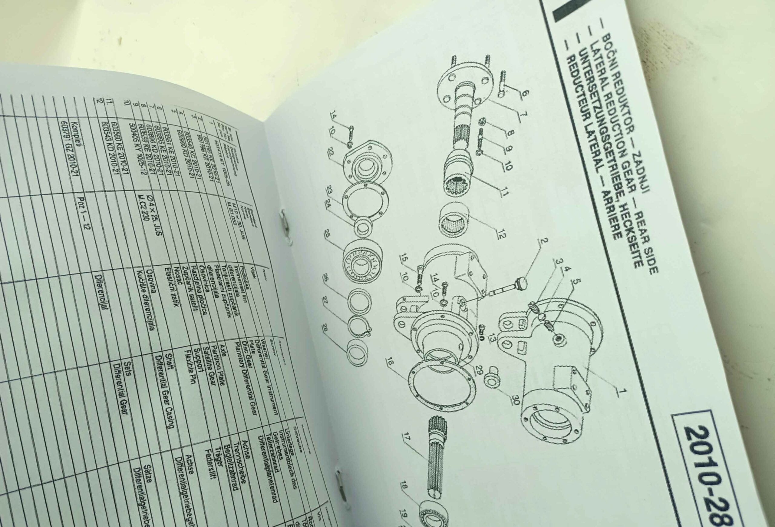 Tomo Vinkovič malotraktor - Serie 800 -TV 818, TV 821, TV 830 (824). Katalog náhradních dílů reprint - Image 3