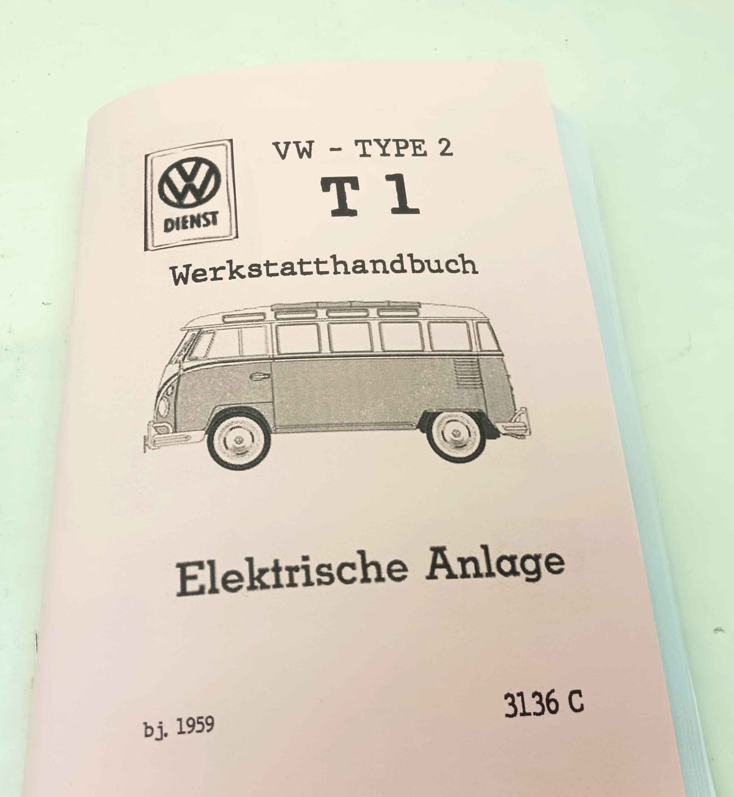 Volkswagen typ 2 - T1 busik - Opravářský manuál pro Elektroinstalaci reprint. - Image 8