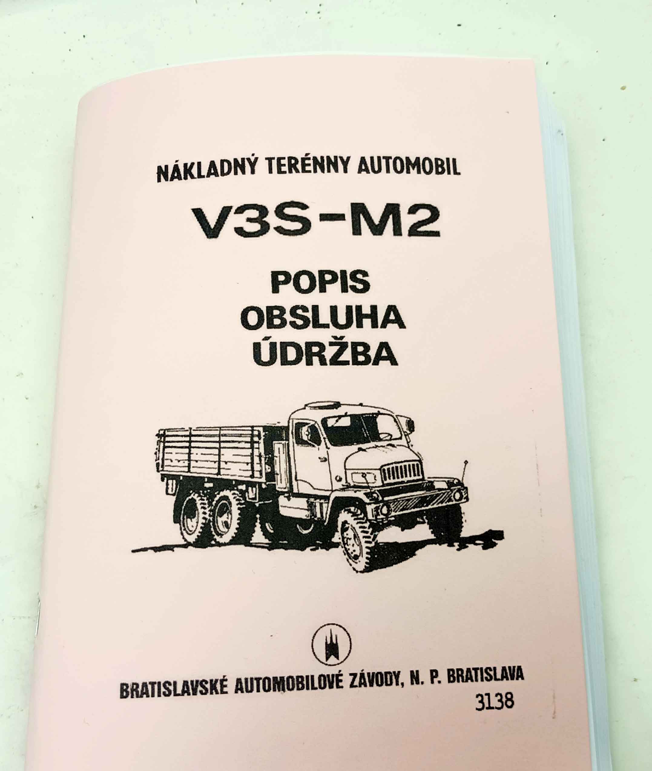 BAZ V3S-M2 - Popis, Obsluha, údržba reprint - Image 9