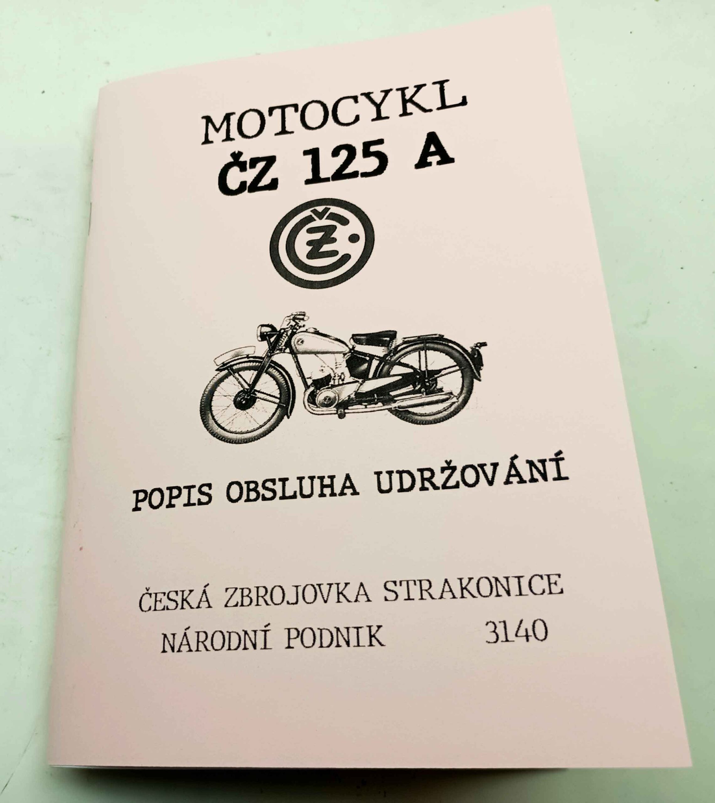 ČZ 125 A - Návod k obsluze reprint.