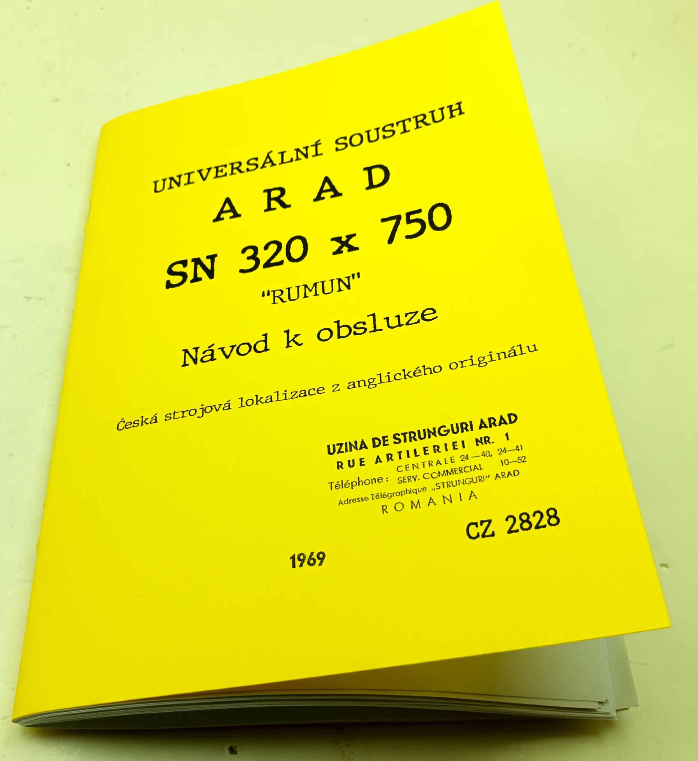 Soustruh Arad SN-320x750 - Rumun- Návod k obsluze český překlad reprint. - Image 8