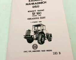 Kolový tahač ŠT 180 Katalog náhradních dílů - obrazová část reprint.