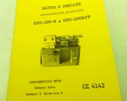 Soustruh EMU-200-R a EMU-200RFP v češtině. Reprint