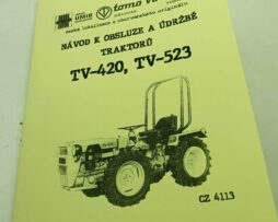 Tomo Vinkovič Traktror  TV-420  TV-523 Návod k obsluze a údržbě reprint.